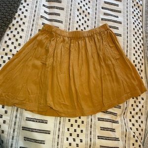 Mini skater skirt high waisted yellow Urban Outfitters Cooperative